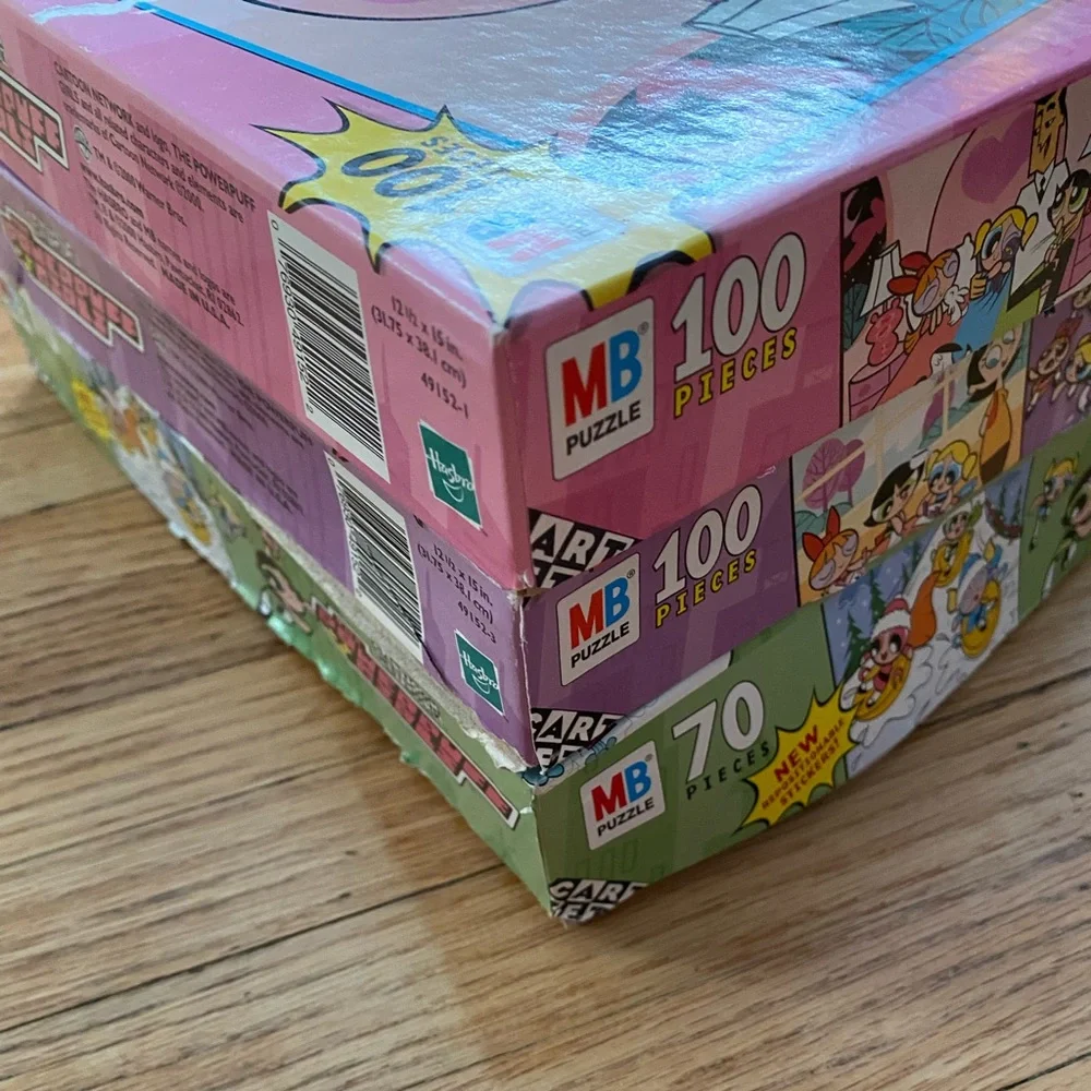 Cartoon Network Puzzle Set - Green, Pink, Purple, Blue